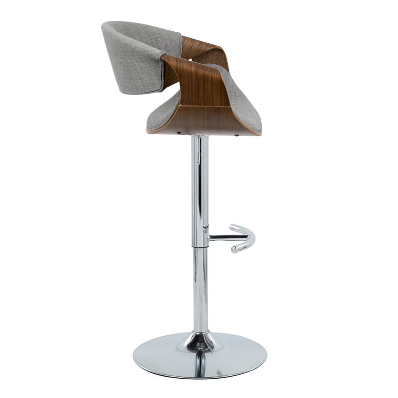Carson Carrington Sauda Adjustable Bar Stool with Rounded T Footrest (Set of 2)