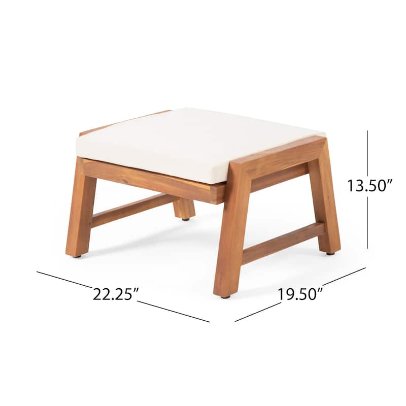 Temecula Outdoor Acacia Wood 2-Seater Chat Set by Christopher Knight Home