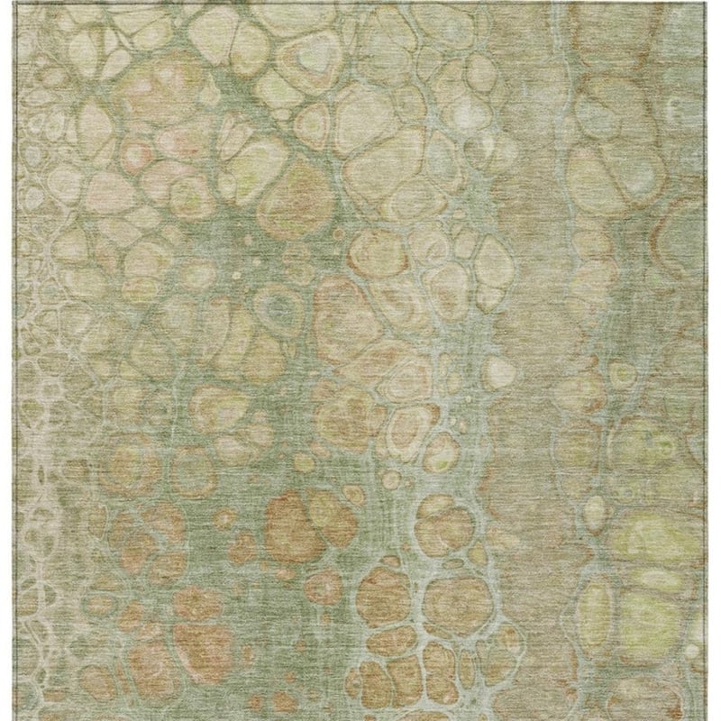 HomeRoots Abstract Transitional Rectangle Outdoor Rug