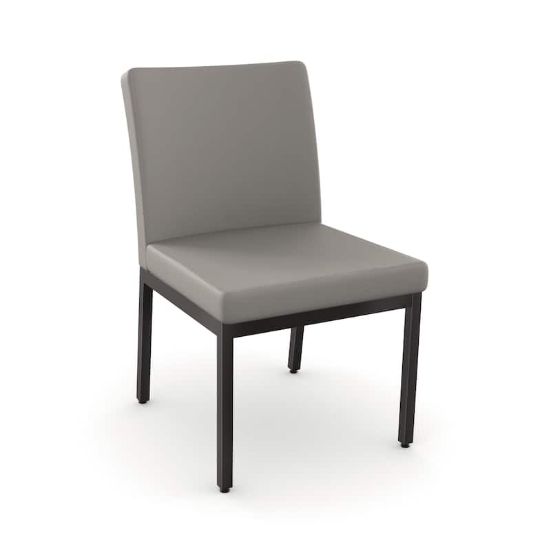 Amisco Perry Set of 2 Upholstered Dining Chairs with Metal Legs