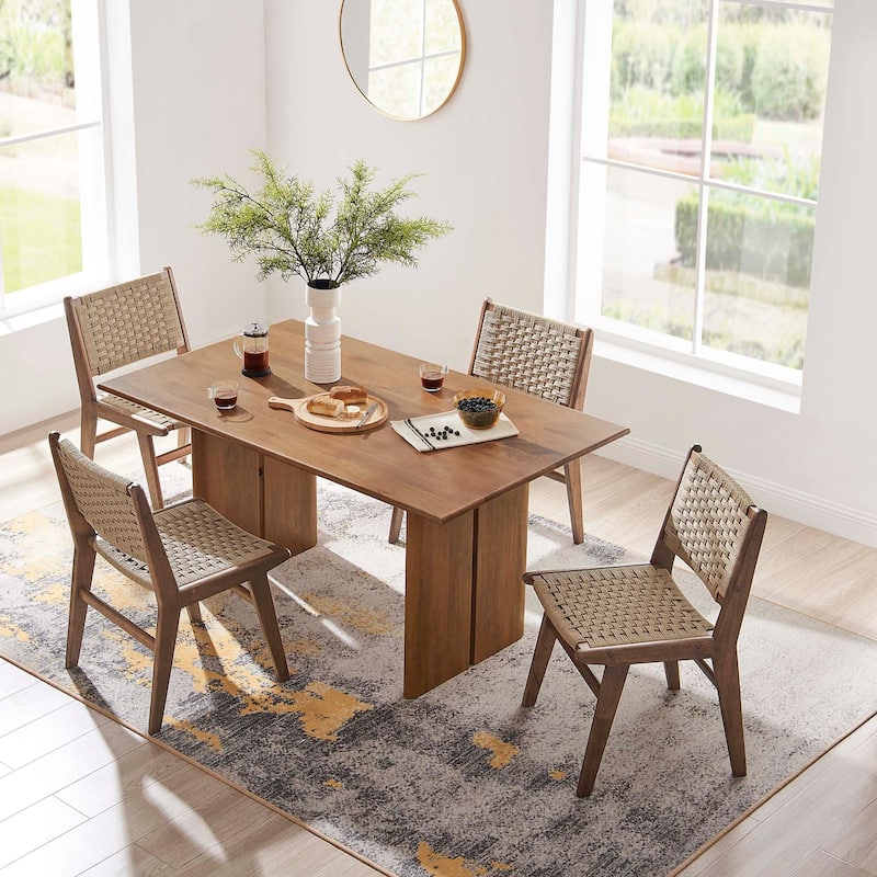 Amistad 60" Wood Dining Table - Walnut