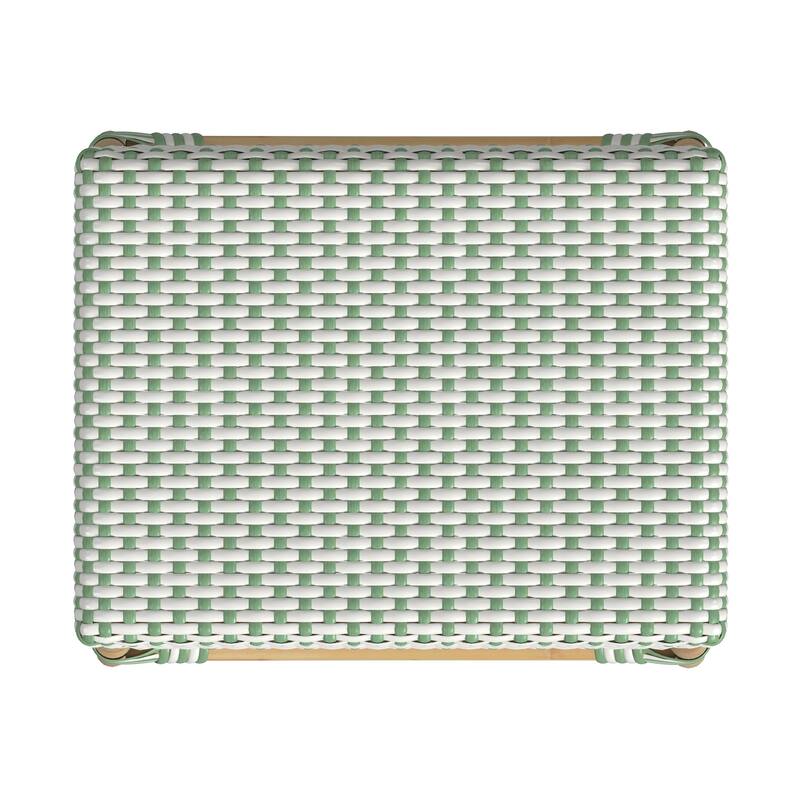 Robias 24.5" Rattan Rectangular Counter Stool