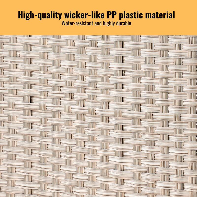 Laundry Hamper With Lid PE Rattan Powder Coating Frame Clothes Hampers with 02 Removable Bags, Wheels, 160L