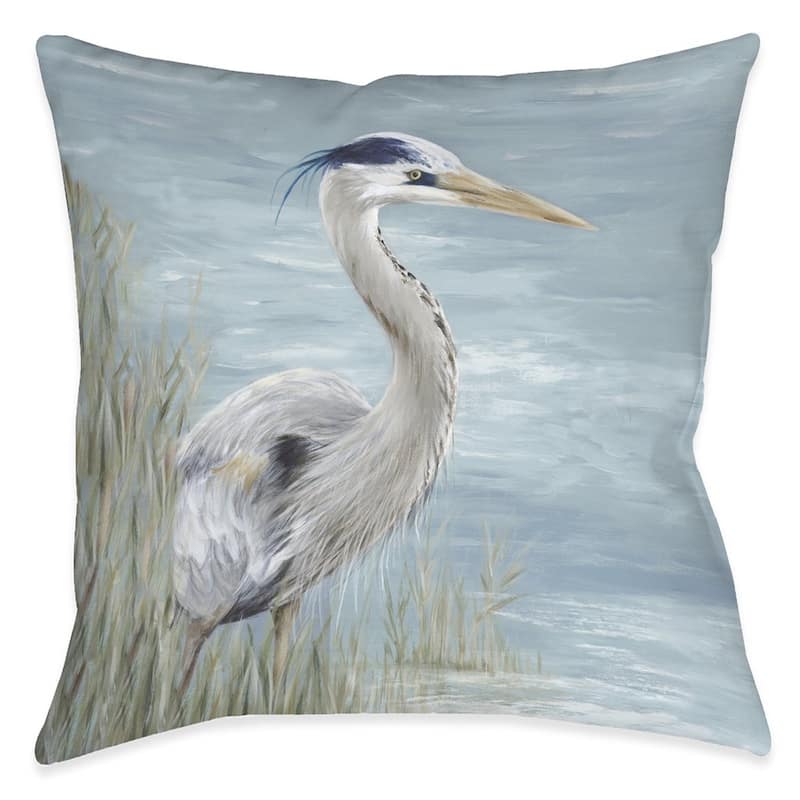 Heron by the Bay Indoor Pillow