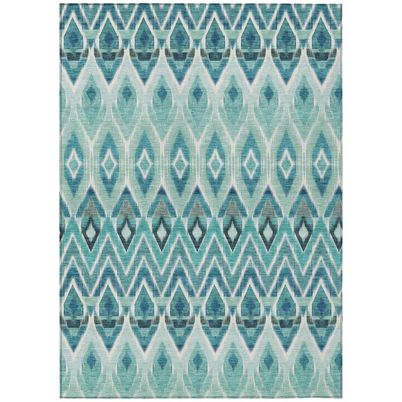 HomeRoots Southwestern Transitional Rectangle Outdoor Rug