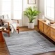 preview thumbnail 7 of 22, Livabliss Transitional San Francisco Checkered Area Rug Grey/Charcoal - 5' 3" x 7'
