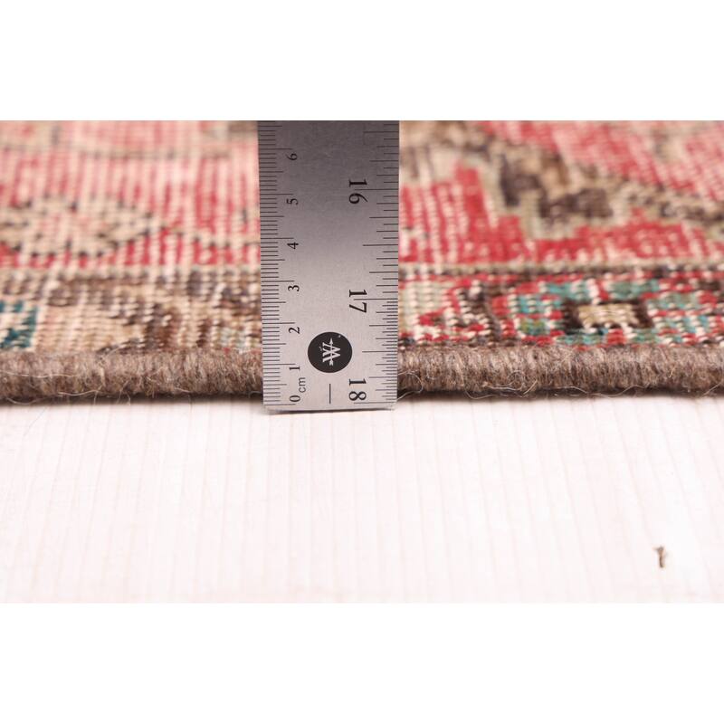 ECARPETGALLERY Hand-knotted Antalya Vintage Light Red Wool Rug - 8'11 x 12'3