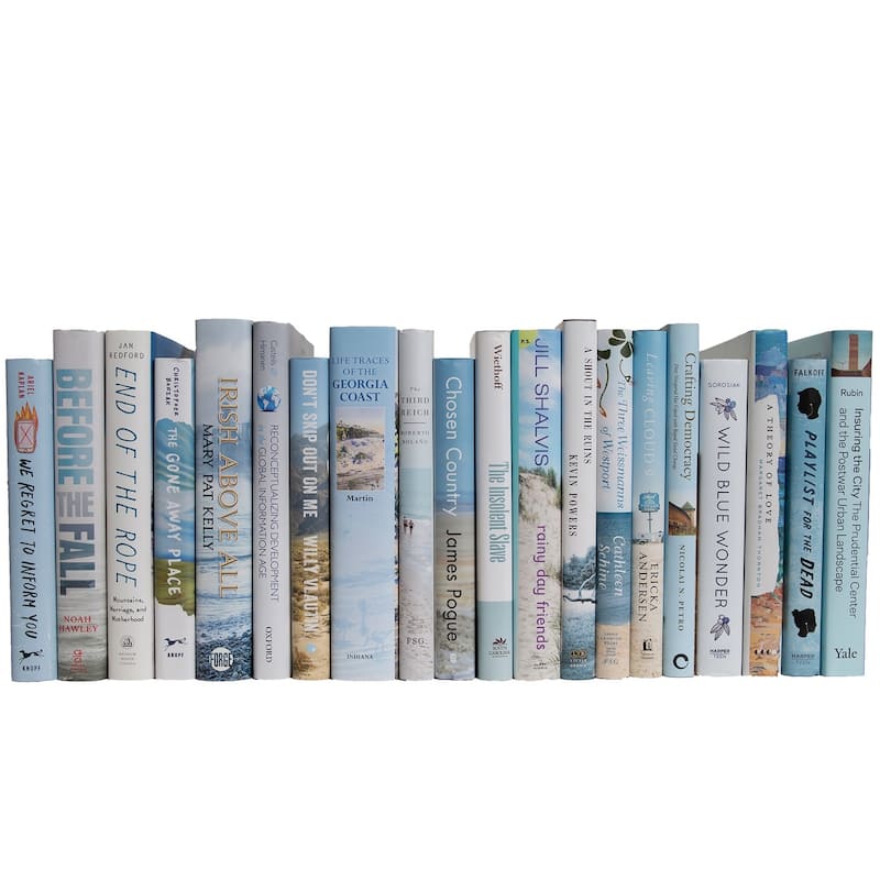 Books Blue Decorative Accessories: Nautical Dust Jacket Color By The Foot