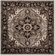 preview thumbnail 53 of 51, SAFAVIEH Handmade Royalty Shafa Traditional Oriental Wool Rug 7' Square - Silver/Charcoal - Square