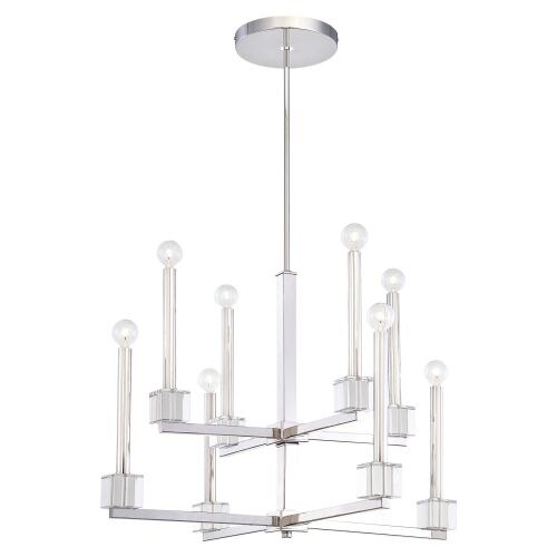 Metropolitan N6871 8 Light 2 Tier Candle Style Chandelier from the Chadbourne Collection