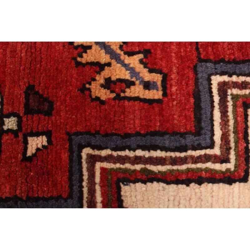 ECARPETGALLERY Hand-knotted Andelz Red Wool Rug - 3'4 x 4'2
