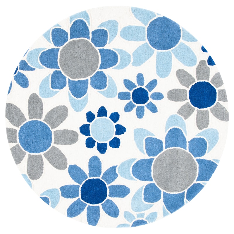 SAFAVIEH Handmade Kids Khadijah Floral Wool Rug
