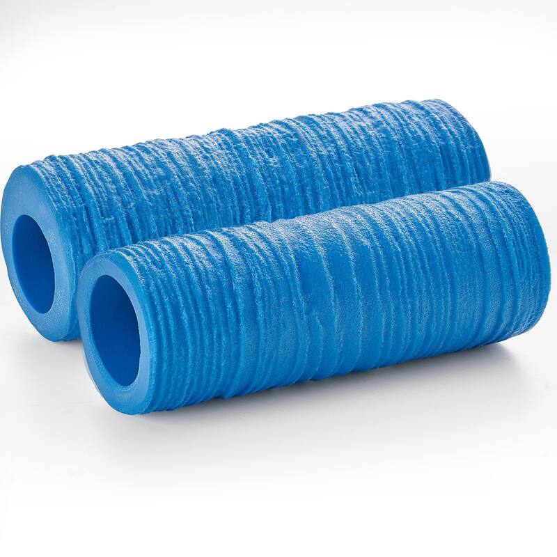 UIMOSO Concrete Stamps, 8-1/2 x 3 in & 7-1/2 x 2 in, Concrete Polyurethane Stamp Roller Stone Tile Texture Mat - Blue