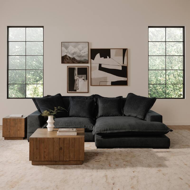 NADAAL STUDIOS Niall, Square Wooden Coffee Table, Brown - 31.5 X 31.5 X 16