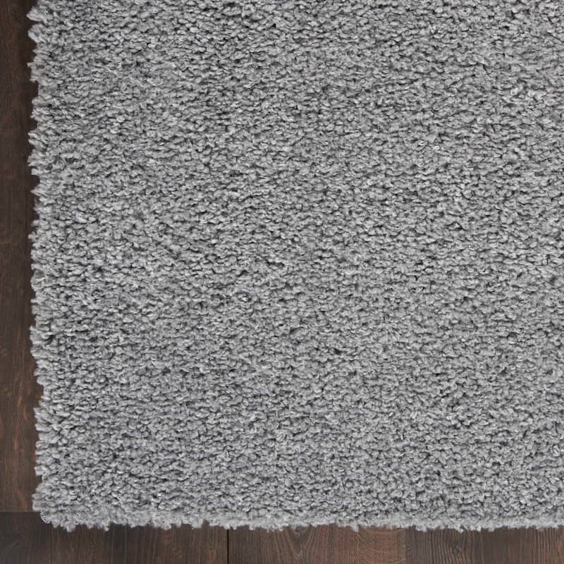 Nourison Shangri-La Solid Modern Plush Shag Area Rug