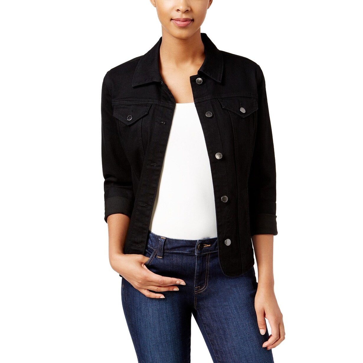 style and co denim jacket