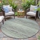 preview thumbnail 100 of 118, Machine Washable Indoor/Outdoor Modern Dotty Links Chantille Rug Green - 8' x 8'