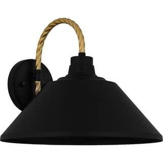 Matte Black One Light Outdoor Lantern from the Longshore Collection