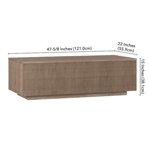 Reyes 48" Wide Rectangular Coffee Table - 47.5" Wide