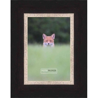20x27 Rustic Wood Picture Frame - Distressed Black Wooden Frame With Plexiglass, Horizontal Or Vertical Display