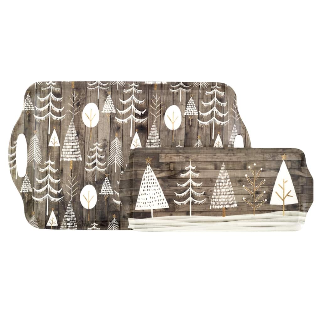 Pimpernel Christmas Trays Set