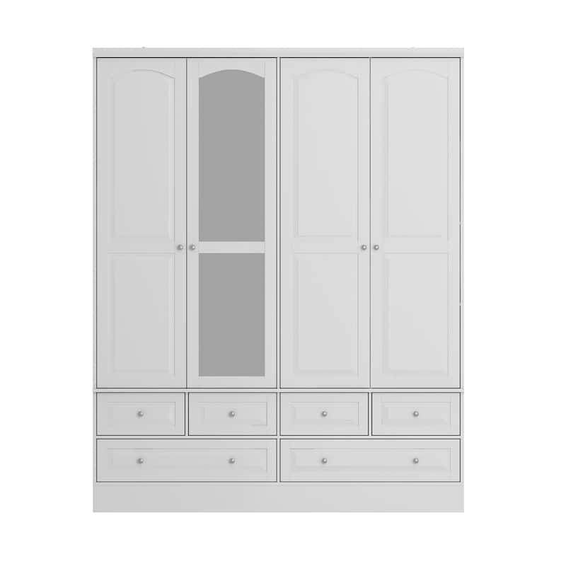 Tranquil Vista Dual Wardrobe Classic Storage Modular Cloest Armoires