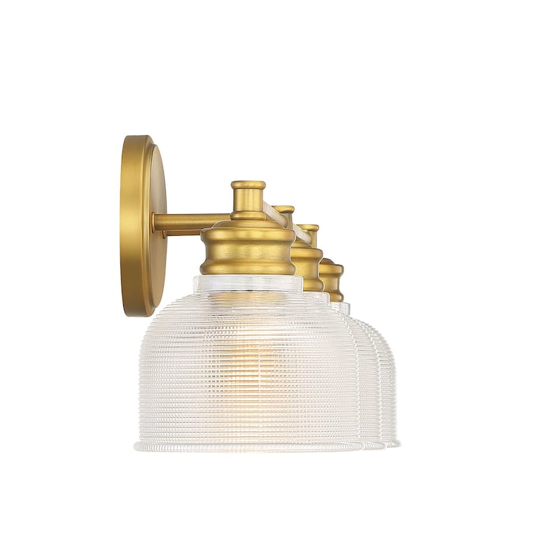 Meridian M80035 3 Light 24" Wide Bathroom Vanity Light with Halophane