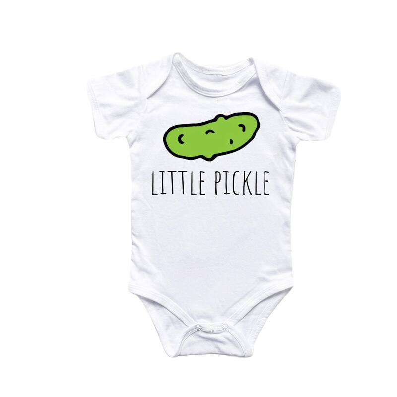 Pickle Little Doodle - Baby Boy Girl Clothes Infant Bodysuit Funny Cute Newborn - White - Newborn