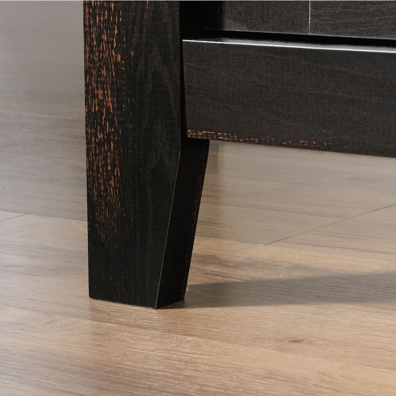 Wood Fireplace Credenza for TVs up to 60", Brown - 38.07" W x 19.45" D x 29.76" H