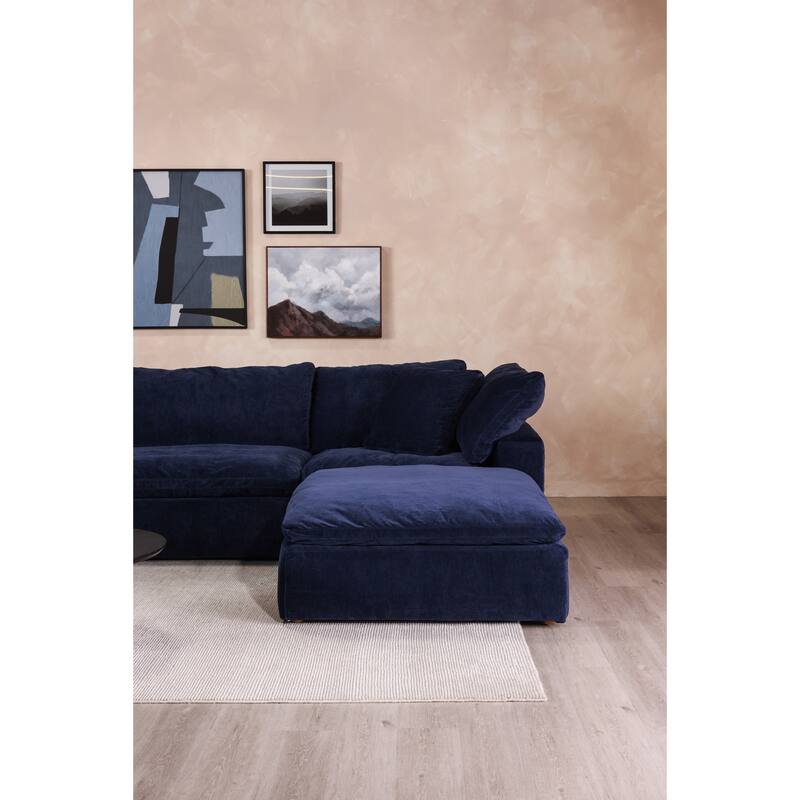 Aurelle Home Corbin Modern Modular Sectional Piece - Slipper Chair