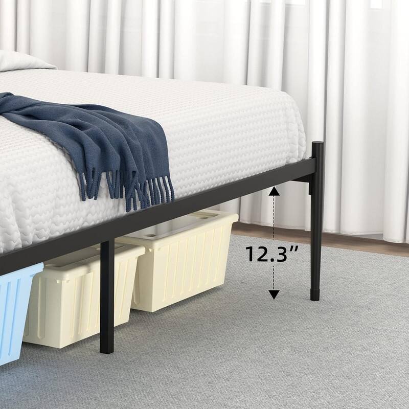 Metal Platform Bed Frame with Storage