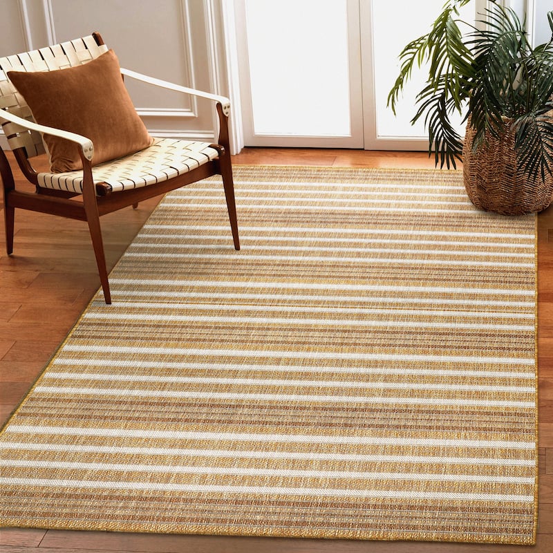 Liora Manne Malibu Faded Stripe Indoor/Outdoor Rug