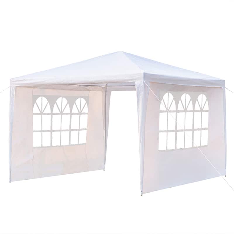 Spiral Tube Canopy Tent, Waterproof Tent with 3 Sides, White