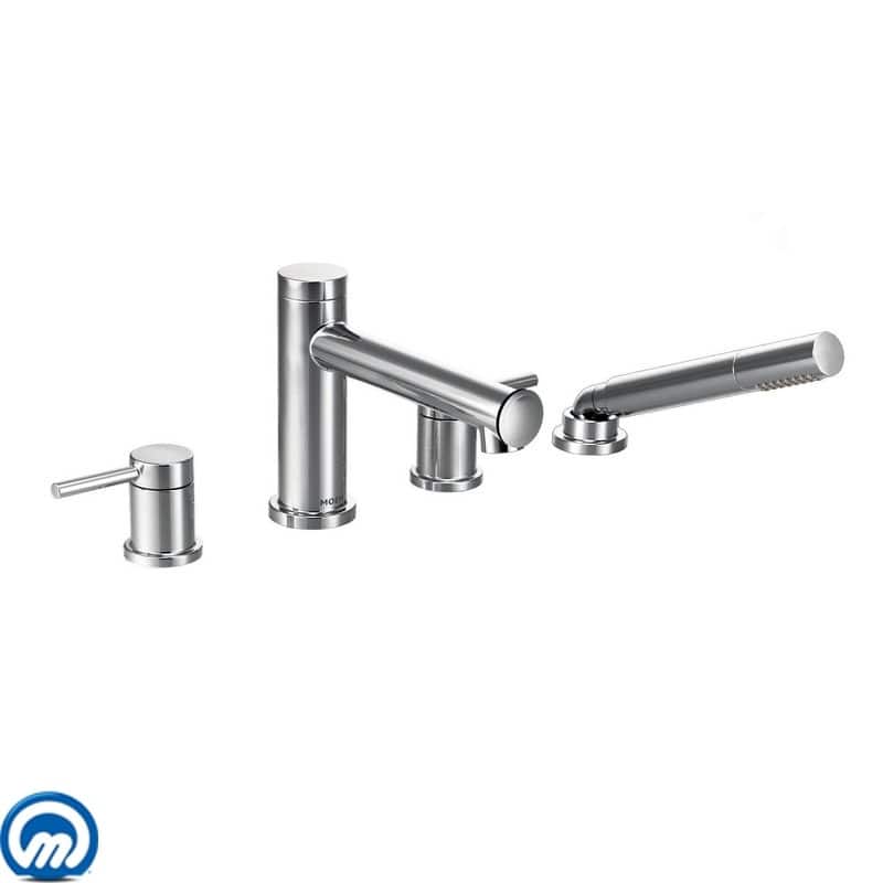 Moen Deck Mounted Roman Tub Filler Trim with Personal Hand Shower and