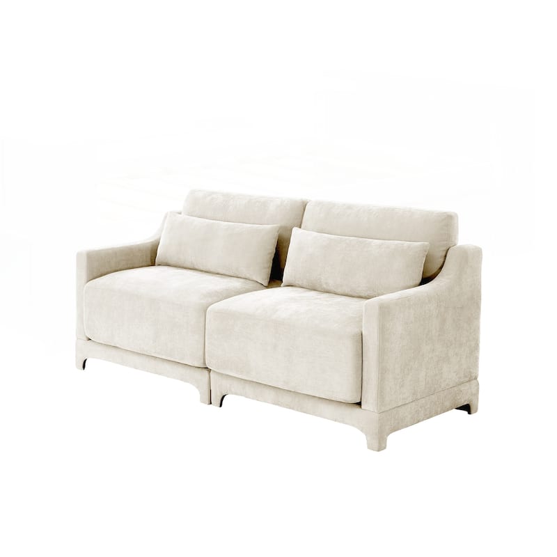 Two seater Chenille Fabric sofa