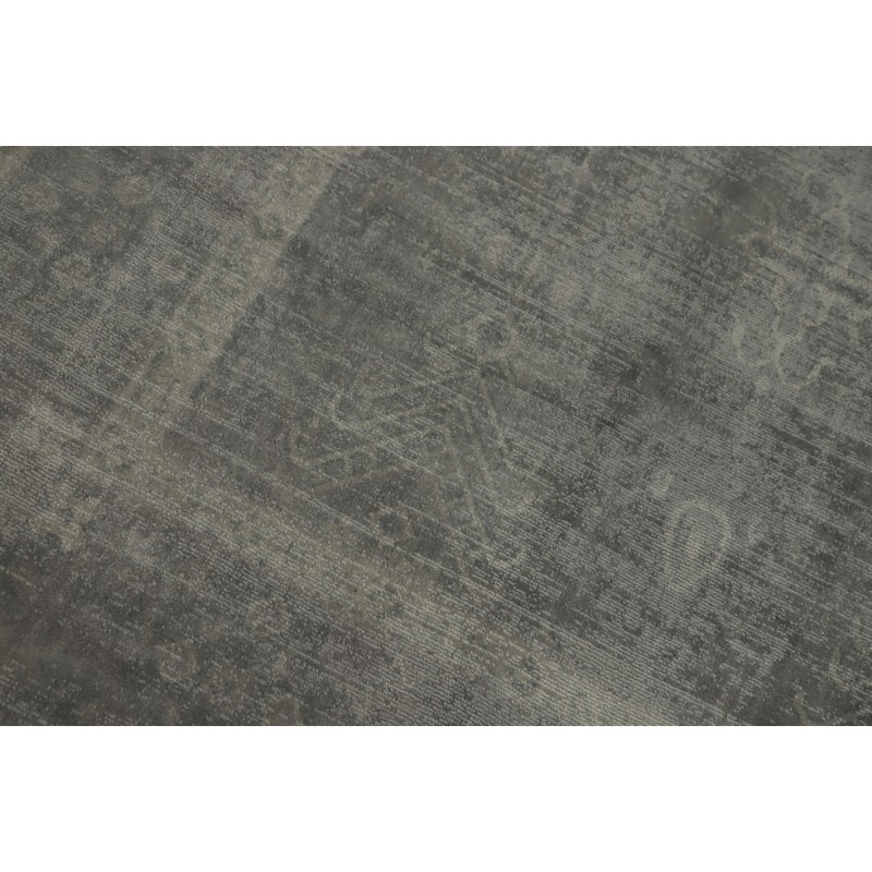 Hand-knotted Transitional Silk Carpet Grey Oushak Rug Geometric Oriental Area Rug - 7' 11'' X 4' 11''