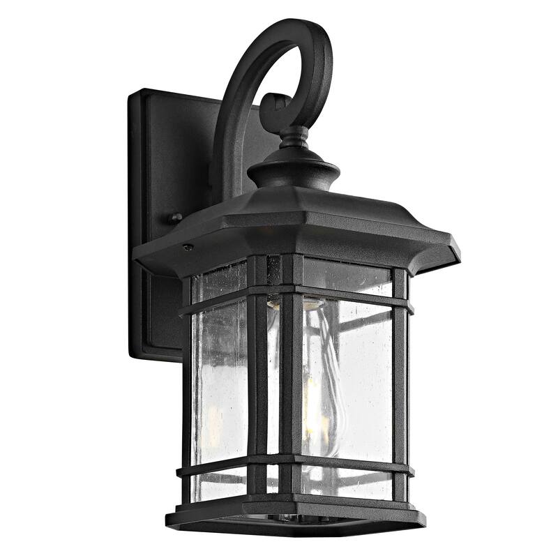 SAFAVIEH Lele Outdoor Wall Lantern - 7"x8.3"x12.5" - 7" W x 8.3" D x 12.5" H - 7Wx8Dx13H