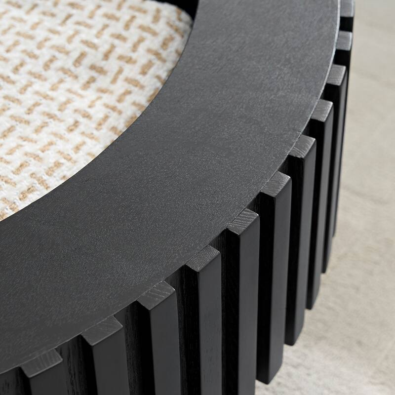 31.49'' Nesting Handcraft Drum Coffee Table with Storage