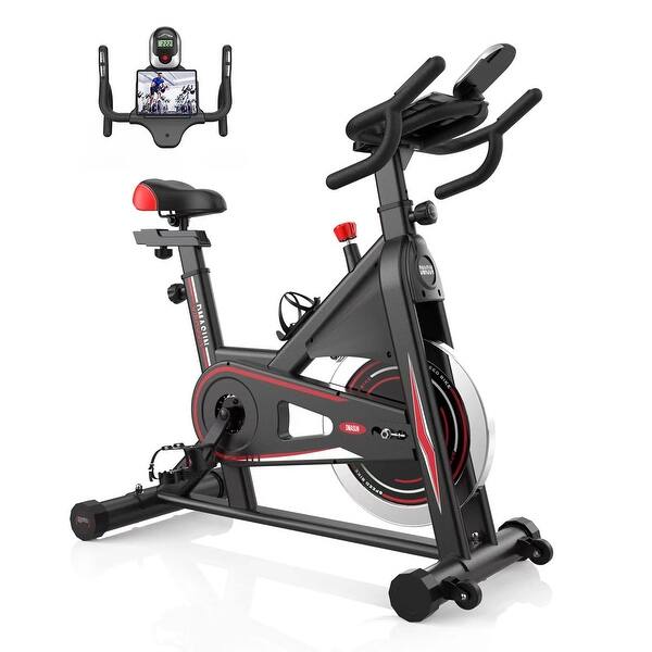 Exercise Bike, Magnetic Resistance Pro Indoor Cycling Bike 330/350Lbs  Weight Capacity Stationary Bike, Seat Cushion, Handlebar - Bed Bath &  Beyond - 40334972
