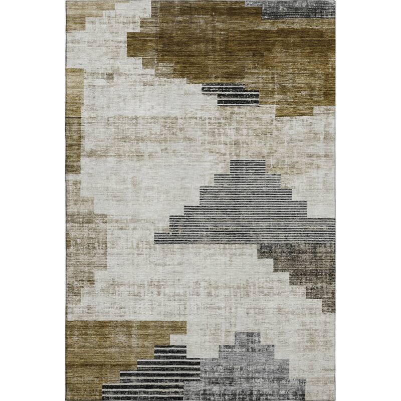 Premium Washable Super Soft Geo Global Mayfield Rug