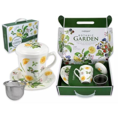 Carmani Botanic Lemon Garden Tea Gift Set