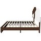 preview thumbnail 7 of 17, Upholstered Platform Bed With Bear Shaped Headboard, Led Light Strips