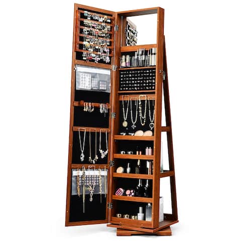 Armoire Jewelry Cabinet Standing Jewelry Organizer