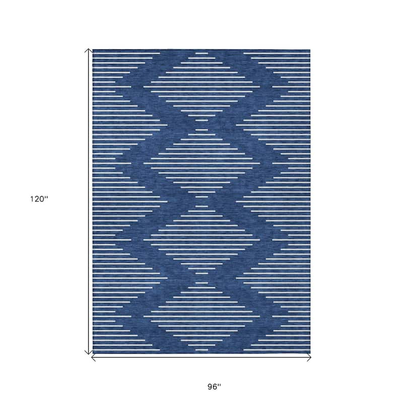 HomeRoots Geometric Transitional Rectangle Outdoor Rug