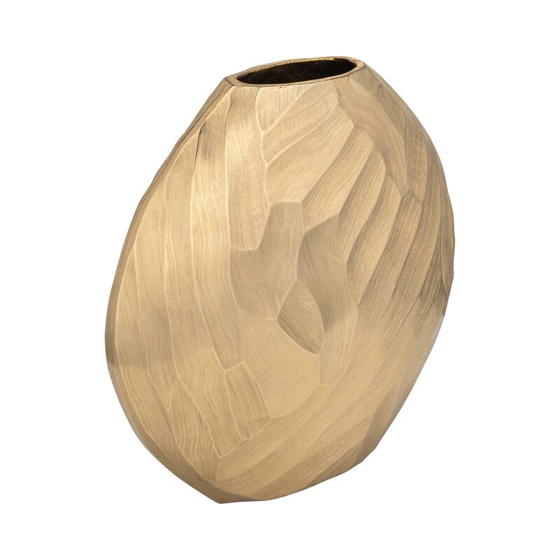 Modern Round Metal Table Vase - Flower Vase