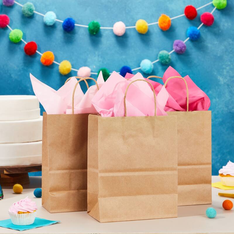 Blue Panda 160 Sheets Assorted Pink Tissue Paper Bulk for Gift Wrapping Bags, 15 x 20 Inch