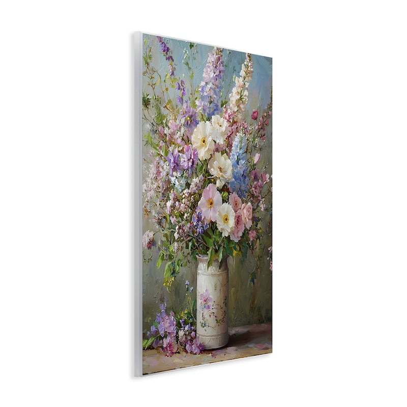 Stupell Flowers in Southern Country Vase Wall Plaque Art Design By Franklyn Gregory