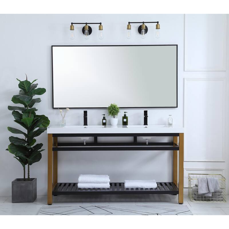 Orion 60 Inch Double Bathroom Vanity
