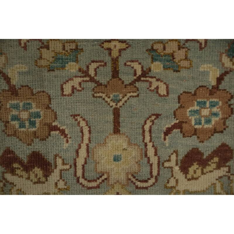 Hand Knotted Oriental 100% Wool Carpet Traditional Floral Navy Blue & Blues Ziegler Area Rug - 3' 11'' X 2' 0''