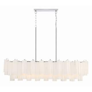 Addis 14 Light Polished Chrome Chandelier - 51.75"W x 14.25"H x 14"D